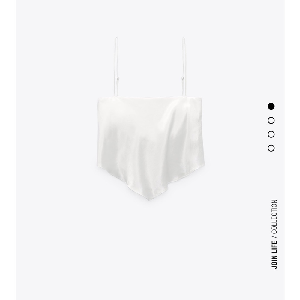 Satin effect crop top/ bandana top